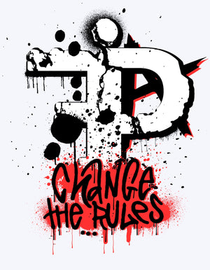 Falling in Place Change the rules Logo Tee.