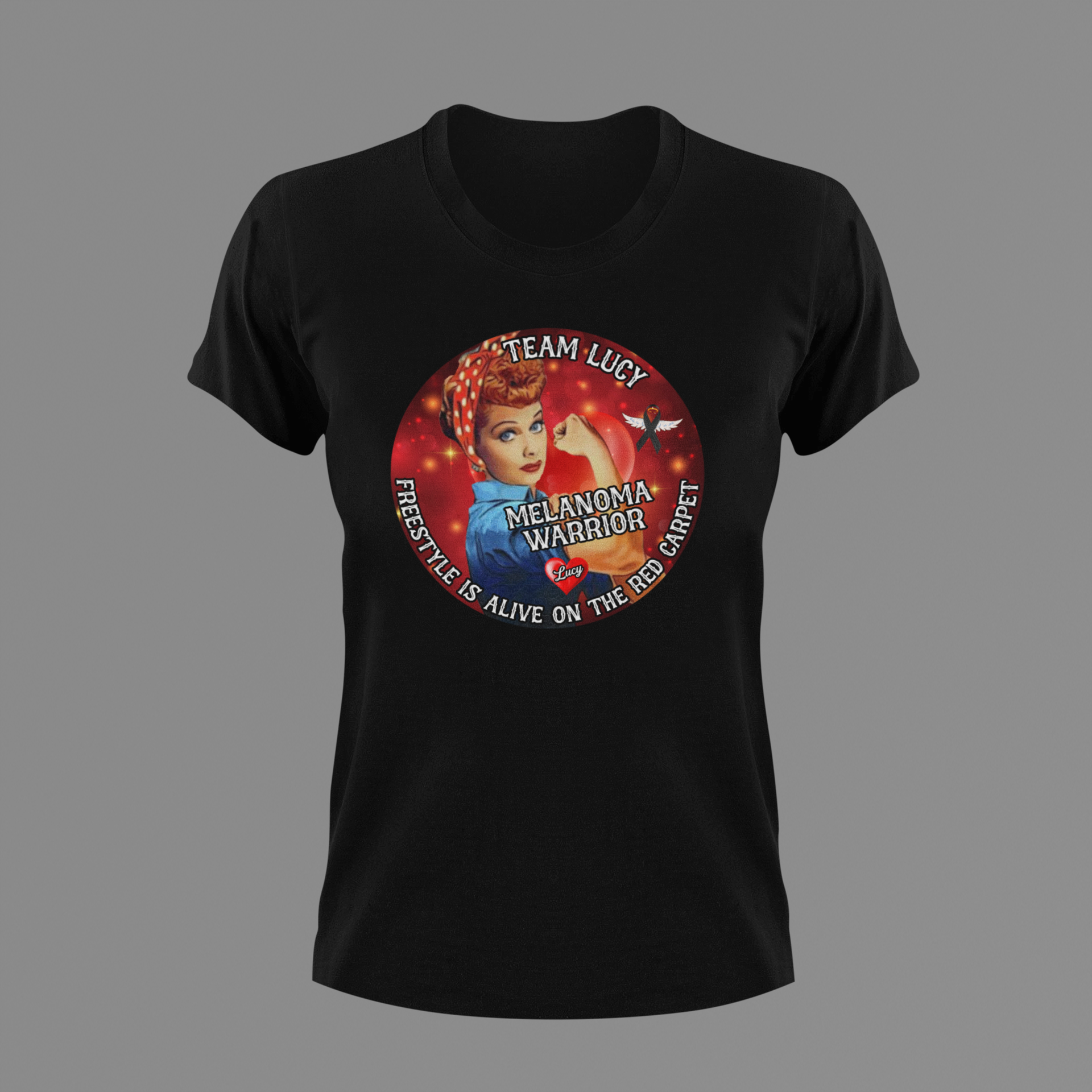Team Lucy Melanoma Warrior Benefit Shirt.