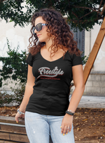 Official Freestyle Music Radio womens glitter Tee.