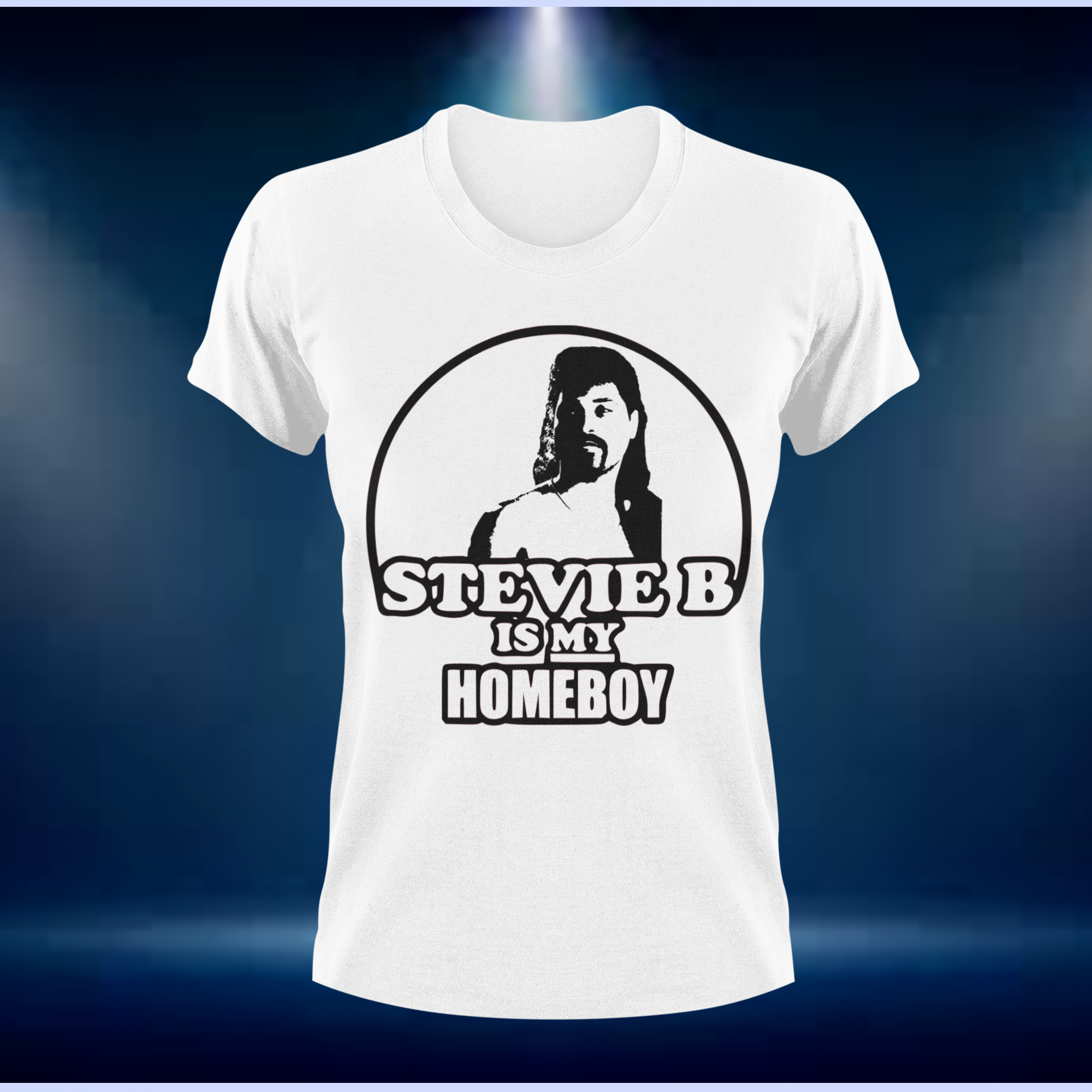Stevie B Is my homeboy version 1 logo Tee.