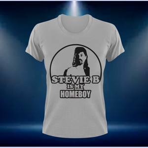 Stevie B Is my homeboy version 1 logo Tee.